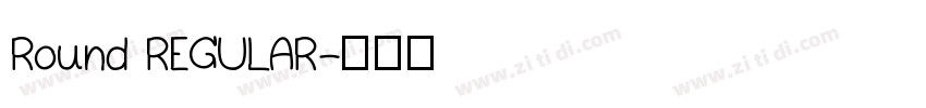 Round REGULAR字体转换